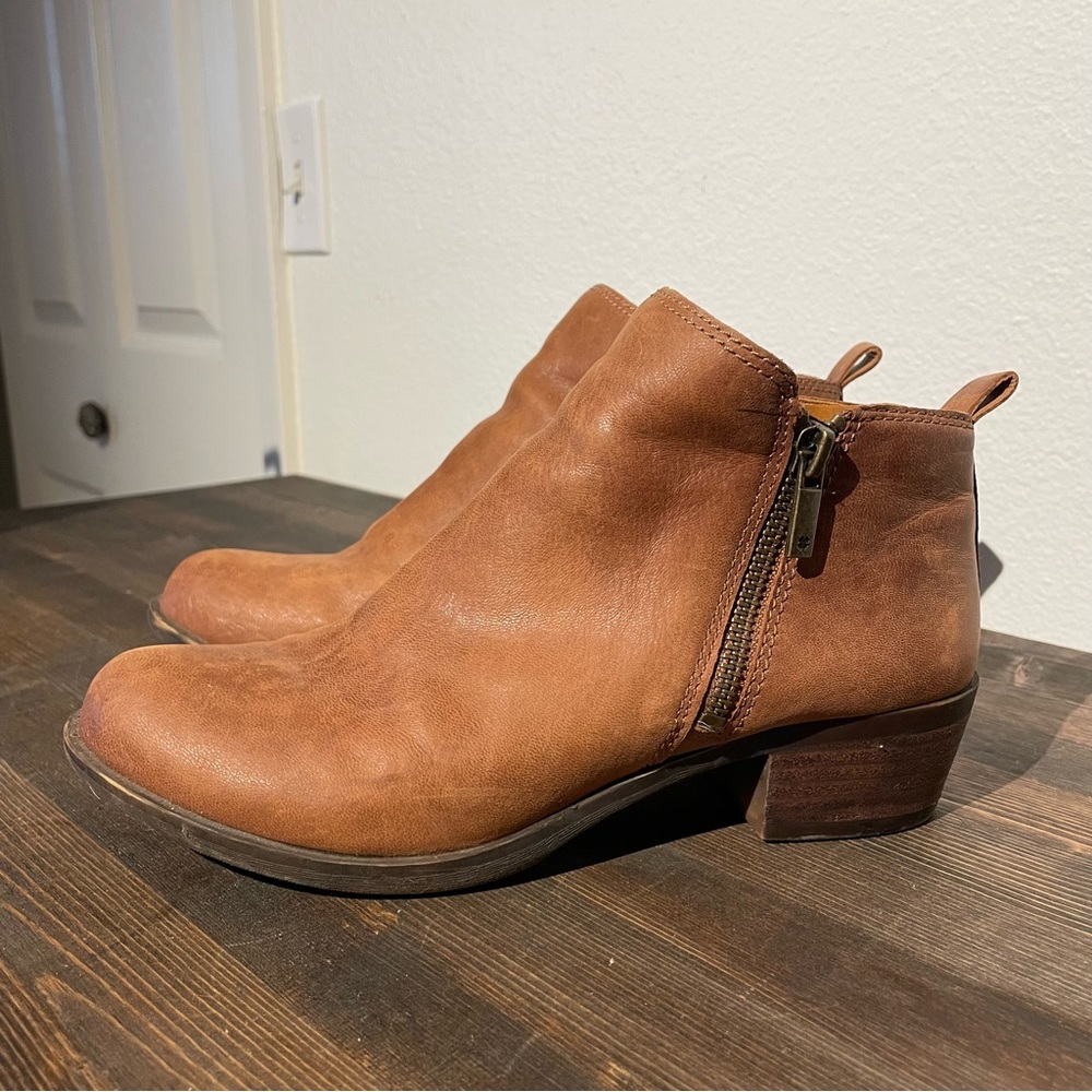 Basel Leather Flat Bootie by Lucky Brand